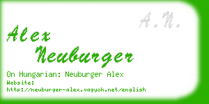 alex neuburger business card